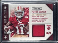 Patton, Quinton - 2013 Rookies & Stars - Freshman Orientation - Swatch