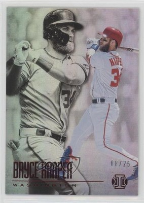 2018 Panini Chronicles Illusions Trophy Collection Red 8/25 Bryce Harper #3 o7m