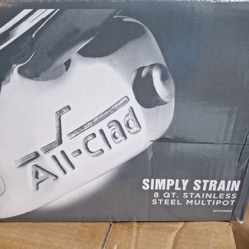 All-Clad All Clad Simply Strain Stainless Steel Stockpot W/ Lid 8 Quart - Picture 4 of 4