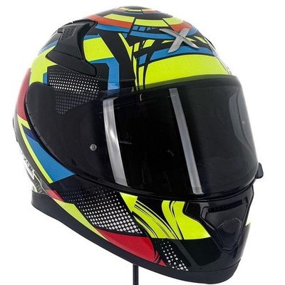 Axor Apex Vivid schwarz/gelb glänzend Integralhelm Rennradhelm generalüberholt