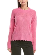 Incashmere Pointelle Cashmere Sweater Women's