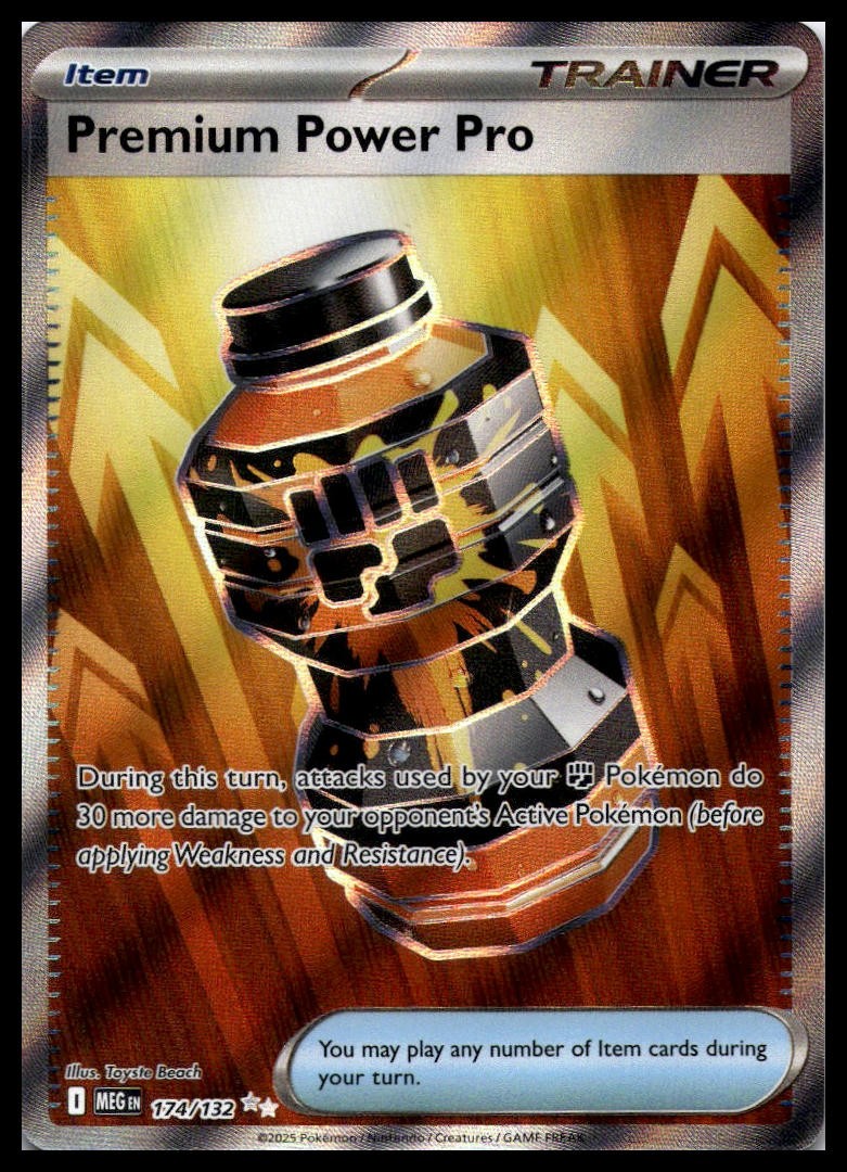 Premium Power Pro 174/132 ME01: Mega Evolution Ultra Rare Pokemon Card | NM