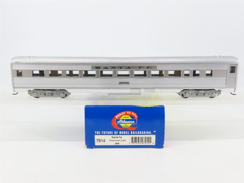 Autobús aerodinámico de pasajeros escala HO Athearn 7914 ATSF Santa Fe Railroad #2808 | Condition: Used