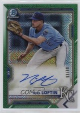 2021 Bowman Chrome Mega Box Mojo Green Refractor 93/99 Nick Loftin Auto 19ed