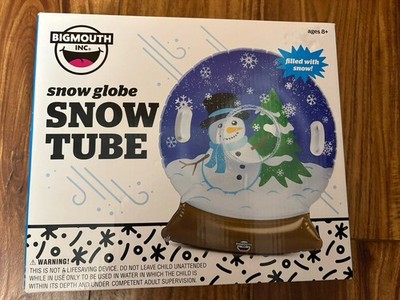 BigMouth Snow Globe Tube Inflatable Snowman Winter Pool Float New