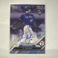 2024 Topps NOW Road to Opening Day Nathaniel Lowe NL-A Auto /25