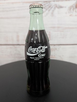 Coca-Cola Glass Bottle   Greece Edition   6.5 oz   Greek & English Label