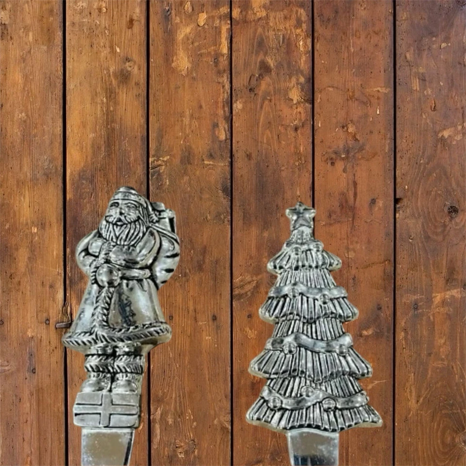 Wallace Silversmiths 1998 Juego de servir ensalada navideña cuchara y tenedor Foto 4 de 4