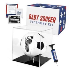 Baby Soccer Ball Handprint Kit, Ink Pad for Hand and Footprints - Unique
