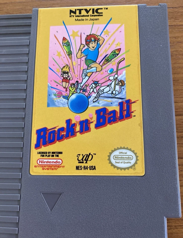 NES ~ ROCK N' BALL ~ Nintendo Game 3 Screw NES-R4-USA Game Cart Only NTSC - Image 2 of 4