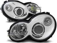 Scheinwerfer Paar Mercedes C-Klasse Coupe C203 00-04 Chrom