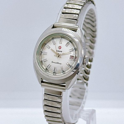 RADO SpaceWing Automatic Vintage Watch Stainless Steel Silver DayDate