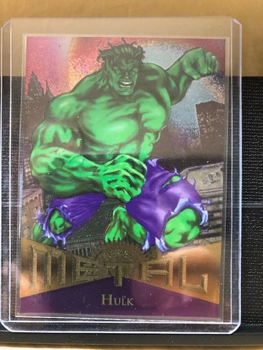 🔥1995 Fleer Marvel METAL Hulk, Card #31 - Pencils: David Boller - Near Mint - Picture 11 of 14
