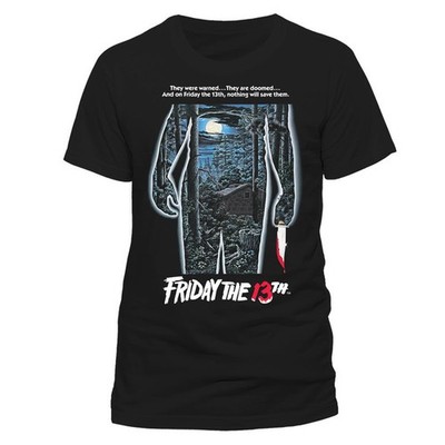 Freitag der 13. Waldbild Jason Voorhees offizielles Herren T-Shirt