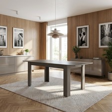 Tavolo Allungabile da Pranzo Cucina 140x90 cm Taupe DecHome