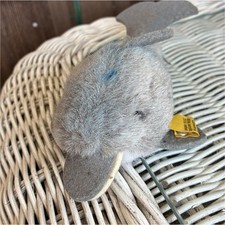 Steiff Brass Button Gray Plush Dolphin Mini 1972 Vintage MPN 1472/07