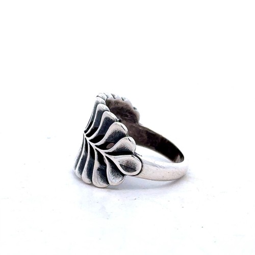 Bague retraitée James Avery en argent sterling 925 feuille de mimosa déclaration taille 5,5 - Photo 8/14