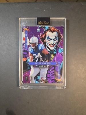 Tyler Warren  1/1  Joker Rookie Wild Card Jokers Wild Colts