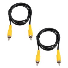 2pcs 3.3ft RCA Audio Subwoofer Cable, 1 RCA Male to Male Audio Video Cable