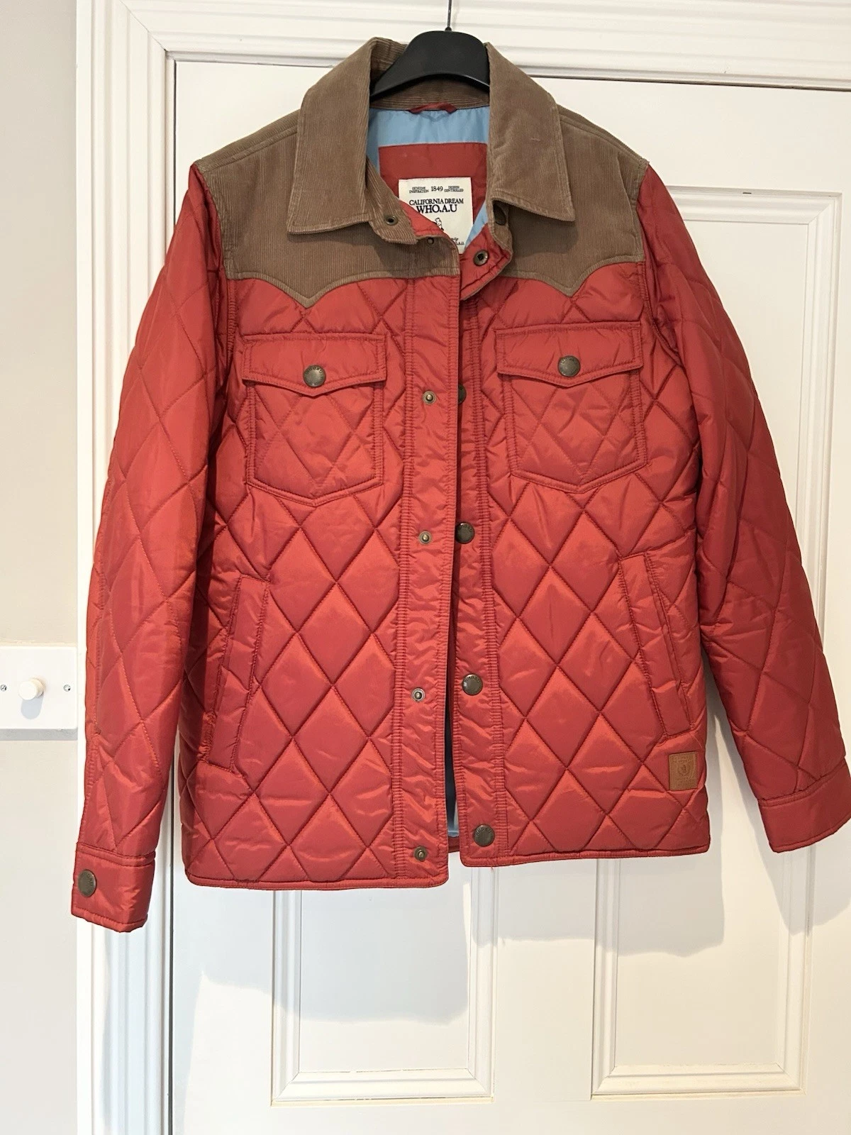 WHO.A.U Tan Quilted Jacket US Med (UK Small) BNWOT