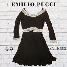 EMILIO PUCCI Off Shoulder Black Dress Good Condition SALE!! ️
