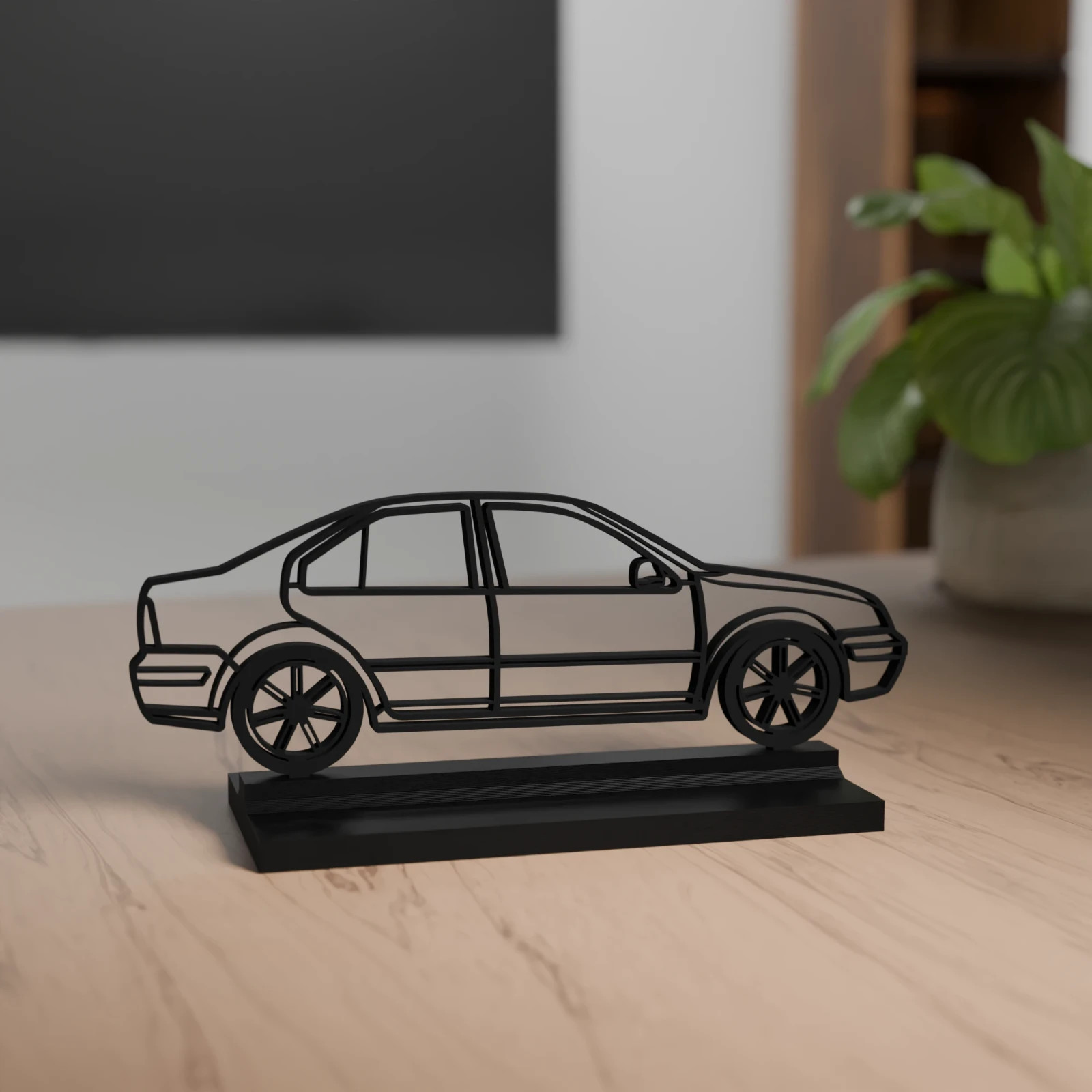 Decorazione 3D modello berlina Bora - regalo per gli amanti dell'auto