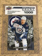 JOSH MORRISSEY 2025-26 UD Series One Hky Population Count 1000 PC-12 Win Jets