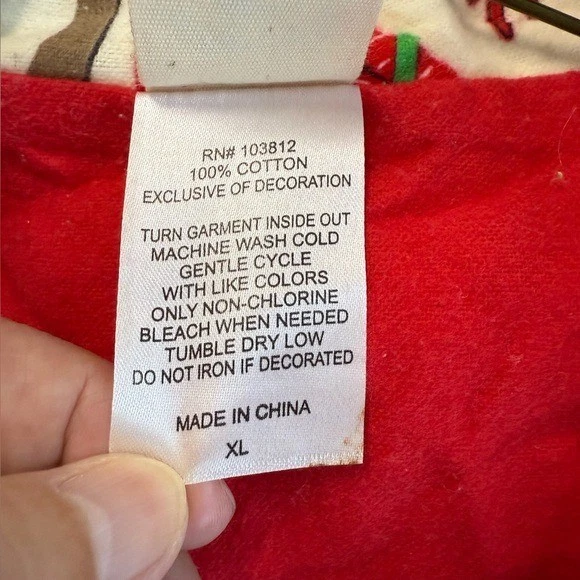 Conjunto de pijama de dos piezas de Navidad Nite Nite Munki Munki para mujer talla extra grande XL Foto 2 de 4