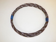 AUTOMOTIVE WIRE 18GAUGE HIGH TEMP GXL 25FEET BROWN/WHITE MOTORCYCLE CAR TRUCK
