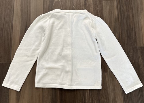 Janie and Jack Stripe Trim Cardigan Girls Size 4 - Picture 3 of 4
