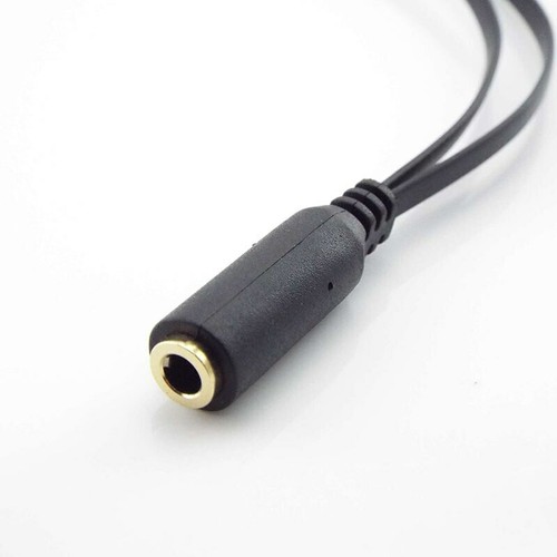 3.5mm Y Splitter 2 Jack Male to 1 Female Headphone Mic Audio Adapter Cable 20cm - Picture 5 of 7