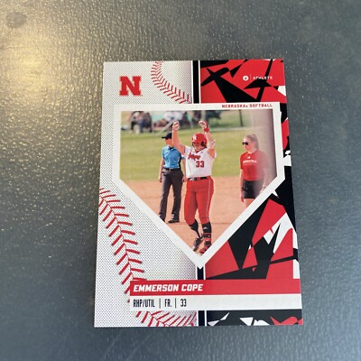 2024 ONIT Nebraska Cornhuskers SOFTBALL card EMMERSON COPE