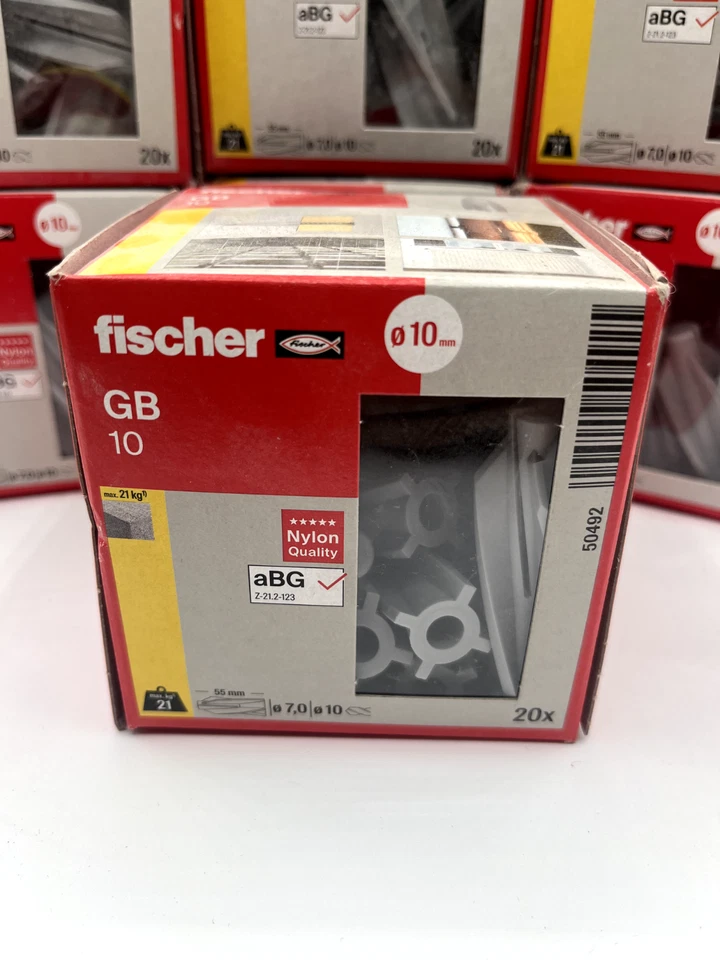 Tasselli  Fischer Gb Per  Gasbeton  Gb 10 20 Pezzi NUOVO  - Immagine 2 di 4