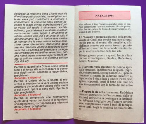 SANTINO HEILIGE KARTE, GEBETSAPOSTOLAT, DEZEMBER 1984 - REF. 8621 - Bild 3 von 3