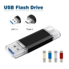 Type-C Flash Drive USB 3.0 64GB 32GB 128GB USB-C Memory Stick Data Disk Pendrive