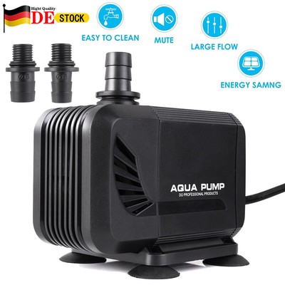 Teichpumpe 1500L/h Garten-Teich Wasser-Pumpe Springbrunnen Aquarium Tauchpumpe