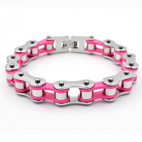 Punk Mens Bracelets,Biker Bicycle Motorcycle Multicolor Chain Link Bracelets - Picture 45 of 76