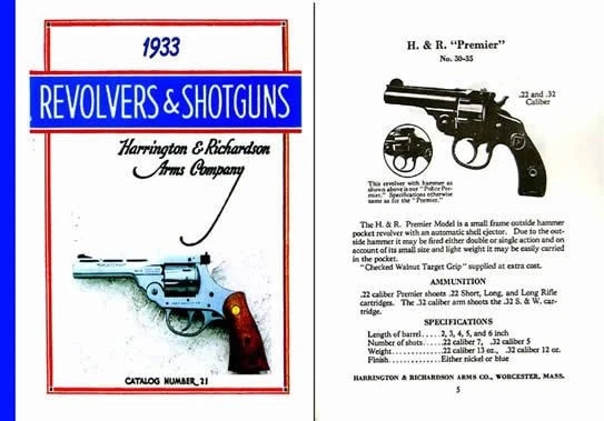 Harrington &amp; Richardson Arms 1933 Gun Catalog | eBay