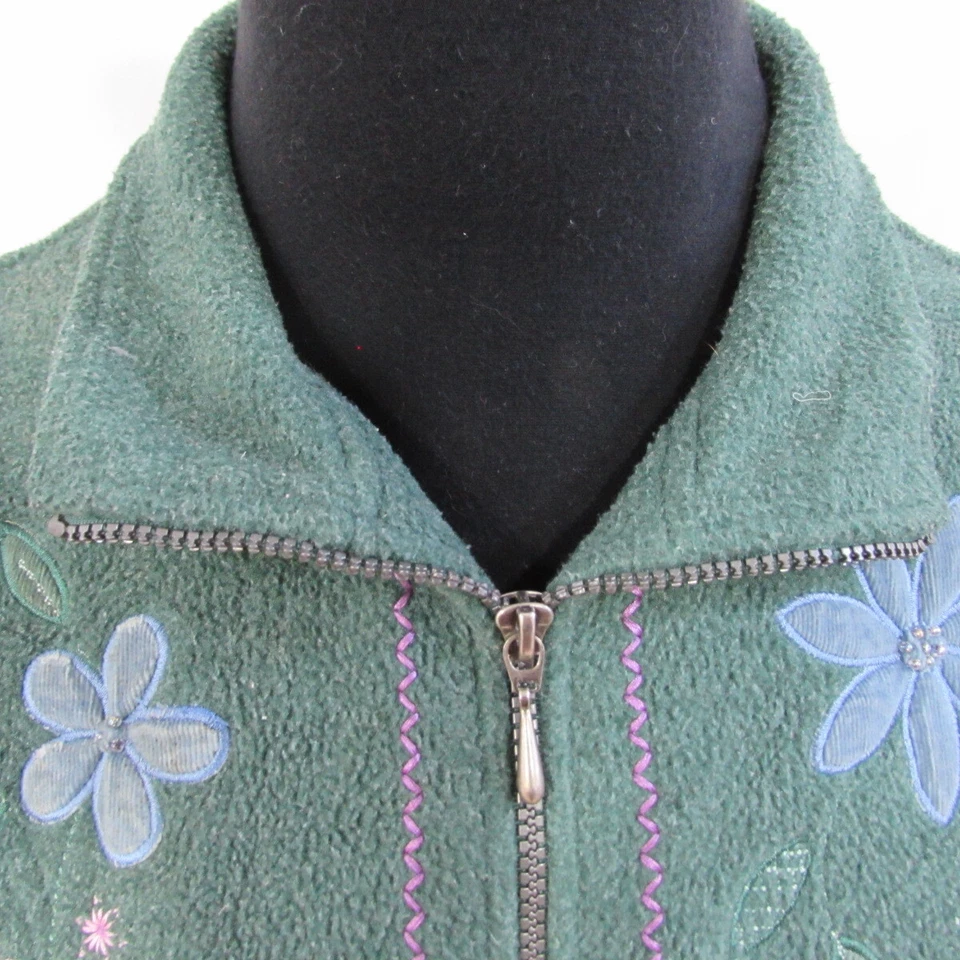 Alfred Dunner Womens Zipped Fleece Chest Size 48/50 UK M REF (M15841 - Image 3 of 4