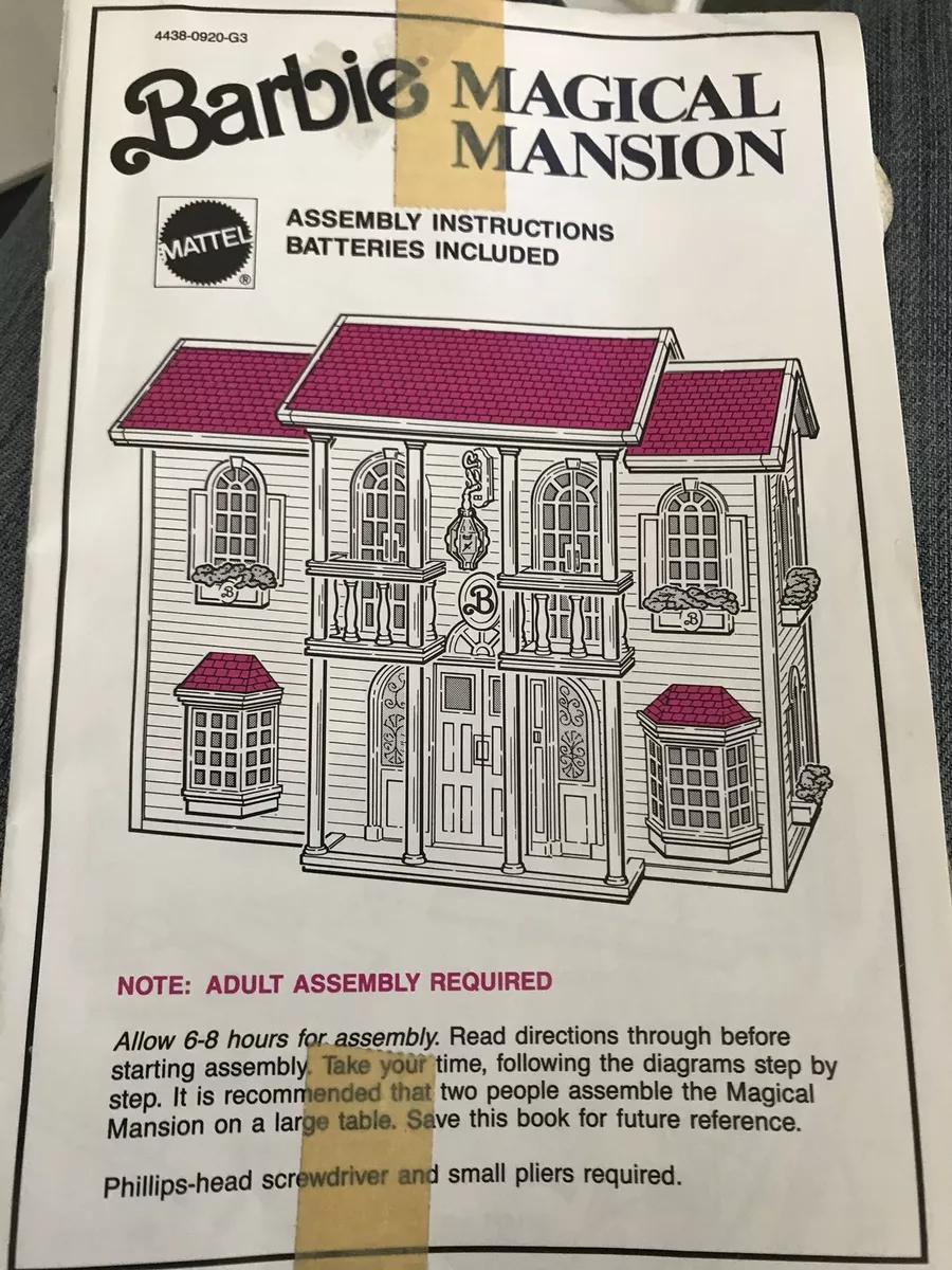 Barbie magical mansion sale