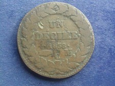 1838 Un Décime MC Monaco Honoré V.    W/17/1140