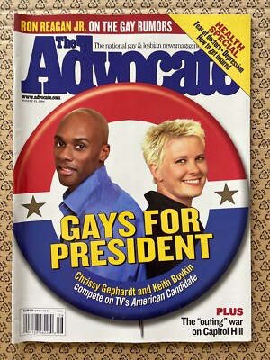 The Advocate Magazine / Chrissy Gephardt / Keith Boykin / August 2004 / Neu