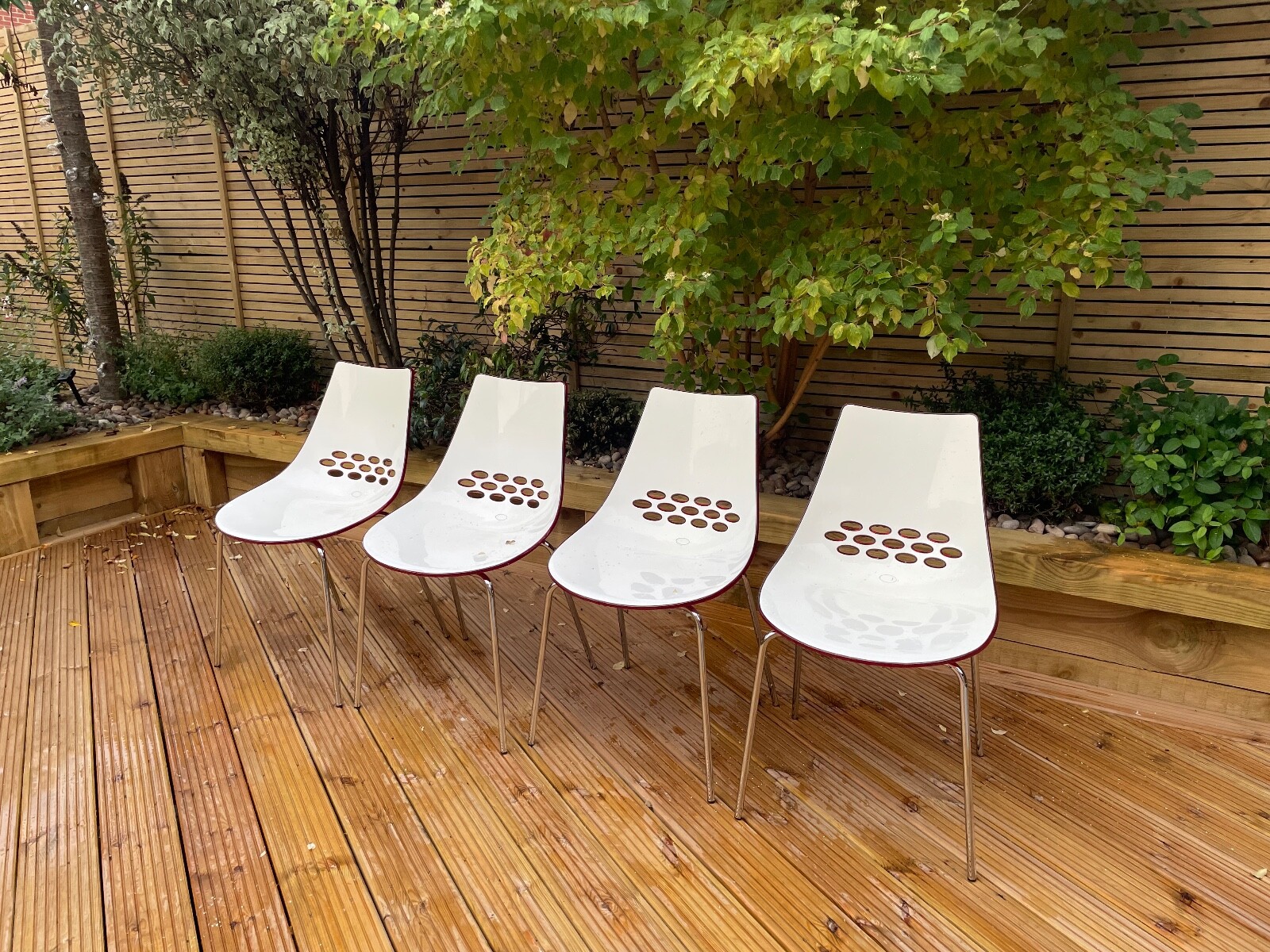 Calligaris Jam Chairs Set of 4 RED eBay