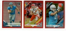 2019 Panini Donruss Optic RED PRIZM HOLO #/99 You Pick KELCE TAVAI HOCKENSON RC