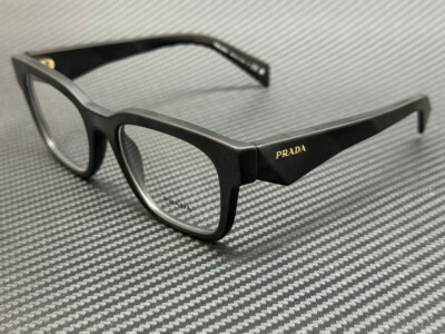 PRADA PR A10V 12P1O1 Matte Black Men's 53 mm Eyeglasses