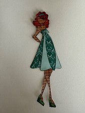 Paper Piecing Doll for junk journal/planner/scrapbooks-Julie Nutting Green