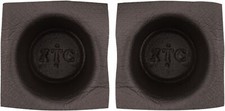 Install Bay Speaker Baffle 6 1/2 Inch Round Large Frame Pair- VXT60, Black