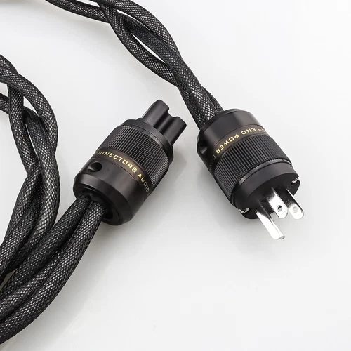 Audiophile US EU Schuko AC versilbert 7N OCC High-End Stromkabel Zuführkabel - Bild 5 von 12