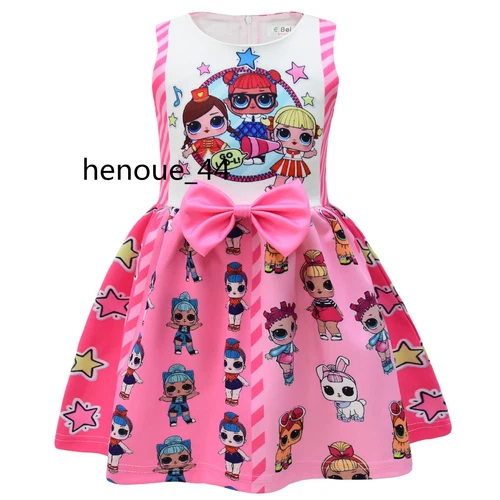 minnie stitch Cartoon Bowknot Dress Skirt Princess Party Birthday Fancy girl - Picture 57 of 69