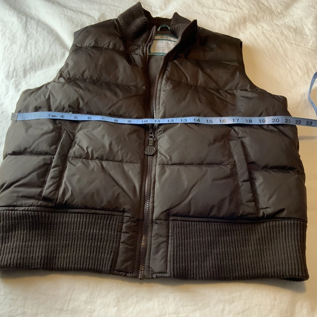 Womens brown cheap puffer vest